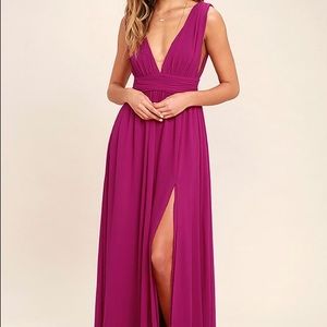 LuLus heavenly hues maxi dress NWT